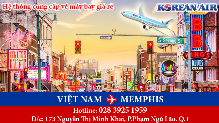 Vé máy bay Korean Air đi Memphis