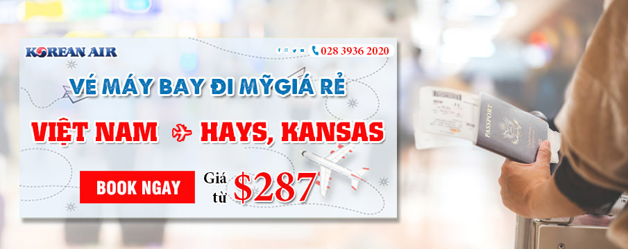 Khuyến mãi vé máy bay đi Hays - Kansas
