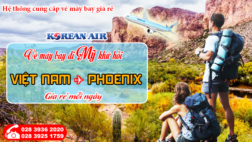 Vé máy bay giá ưu đãi đi Phoenix