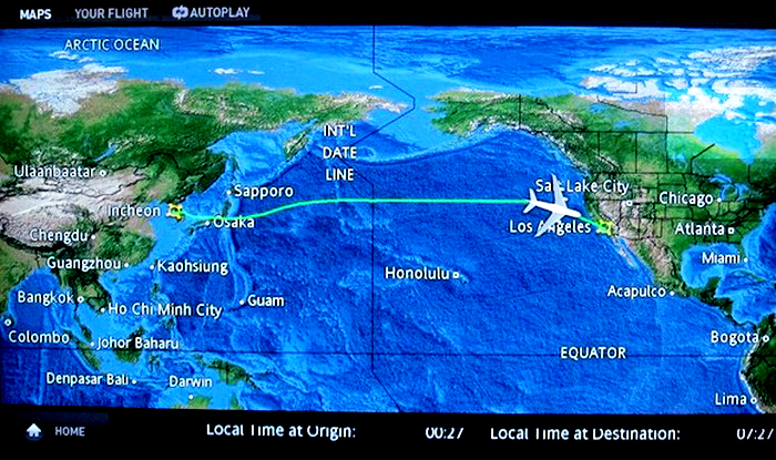 Bản đồ đường bay từ Việt Nam sang Mỹ 2