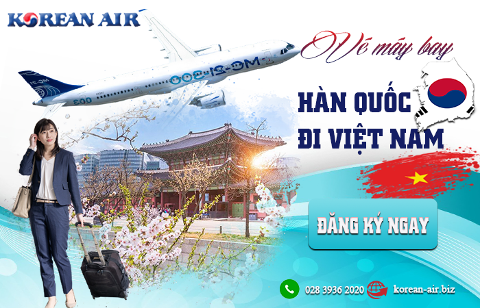 Vé máy bay Hàn Quốc đi Việt Nam