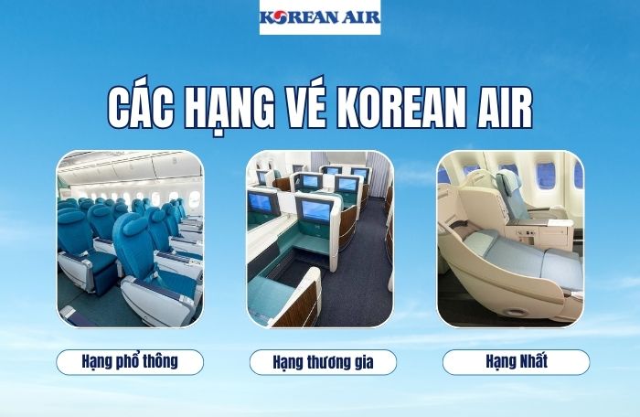 Hạng ghế Korean Air đi Auckland