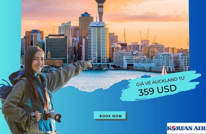 Giá vé Korean Air đi Auckland