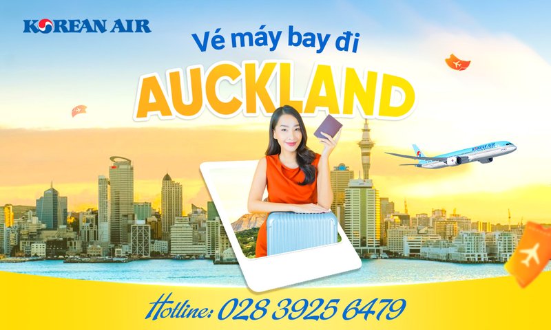 Vé máy bay đi Auckland Korean Air