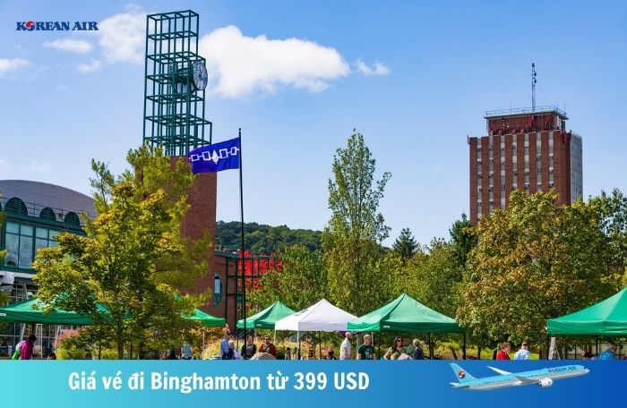 Giá vé đi Binghamton Korean Air