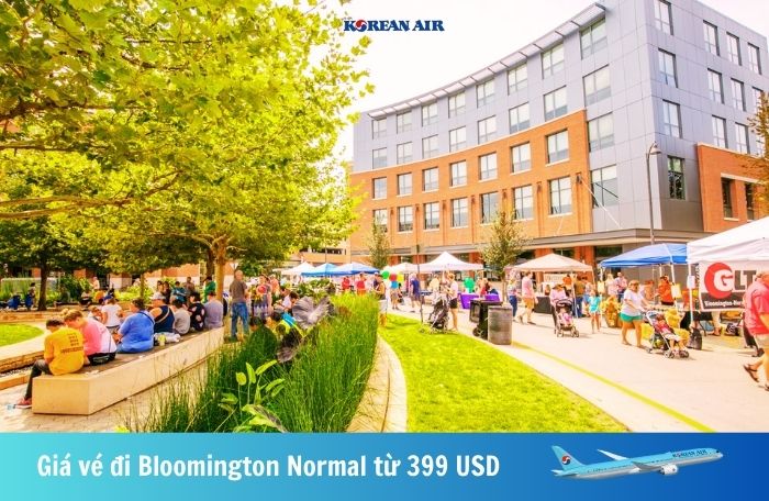 Giá vé đi Bloomington Normal Korean Air