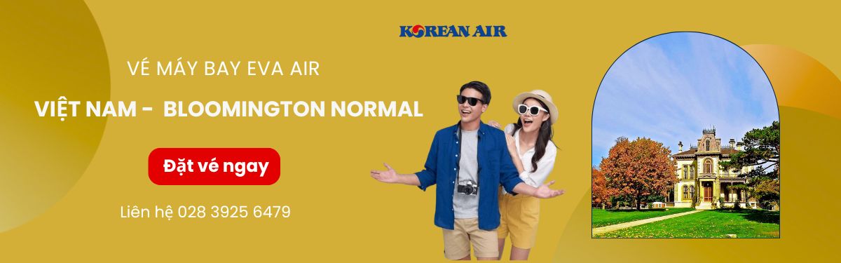 Đặt vé Korean Air đi Bloomington Normal