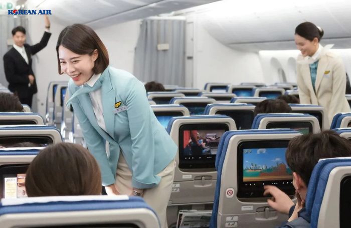 Không gian cabin Korean Air