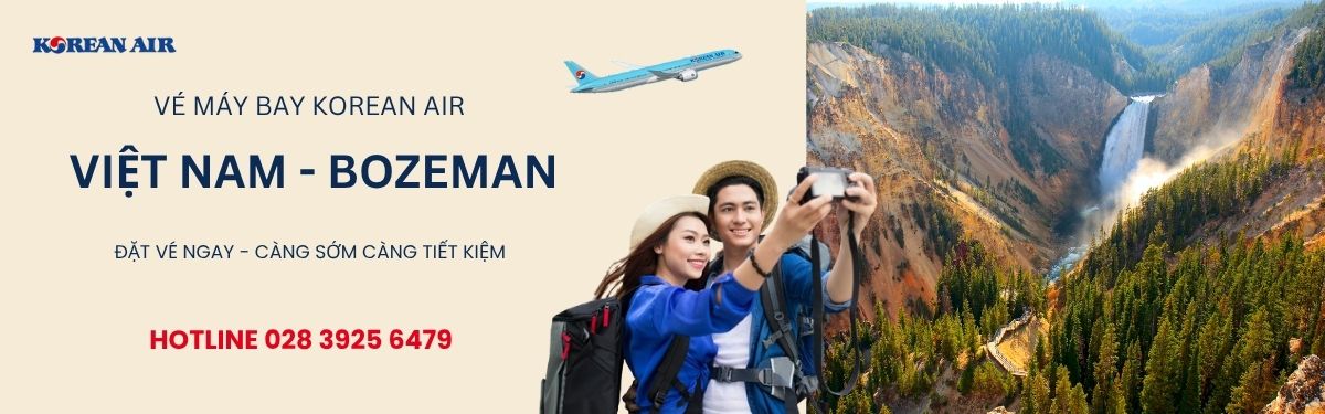 Đặt vé Korean Air đi Bozeman