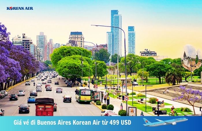 Giá vé đi Buenos Aires Korean Air