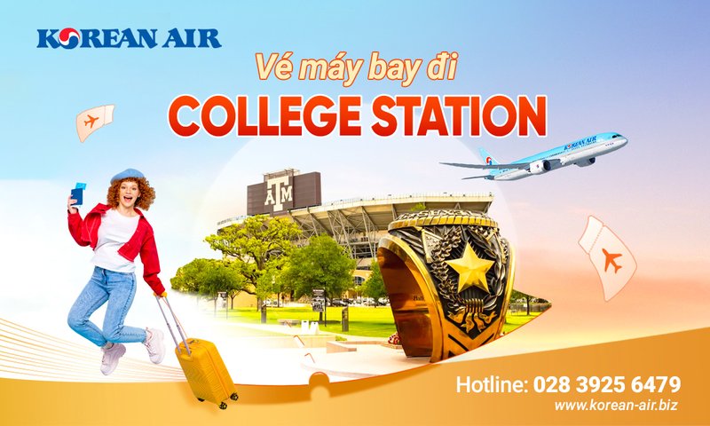 Vé máy bay đi College Station