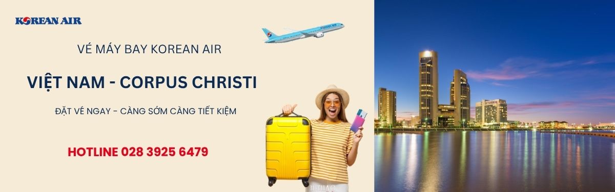 Đặt vé Korean Air đi Corpus Christi