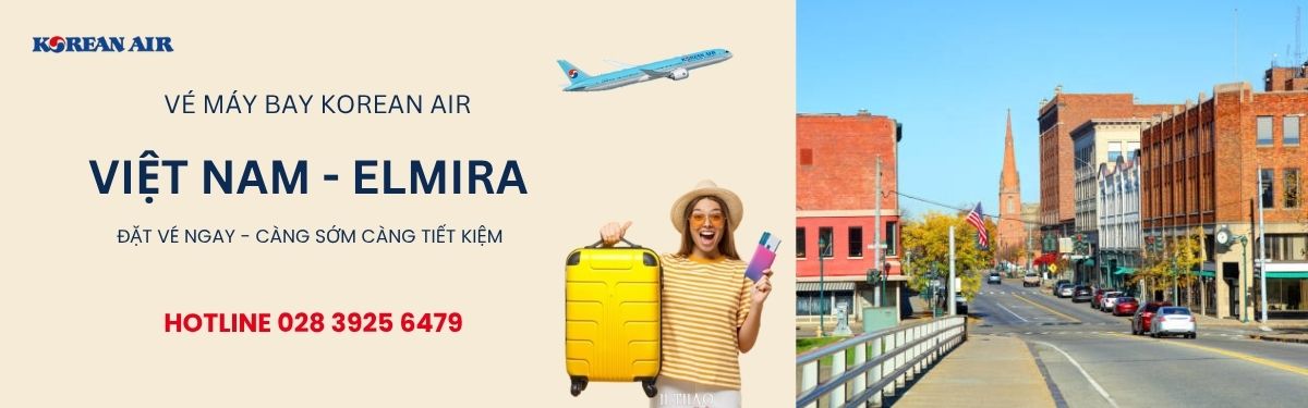 Đặt vé đi Elmira Korean Air