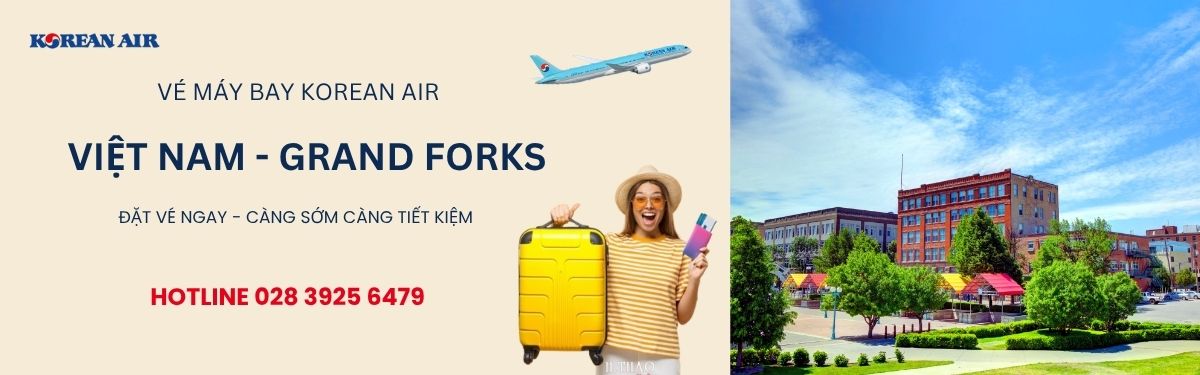 Đặt vé Korean Air đi Grand Forks