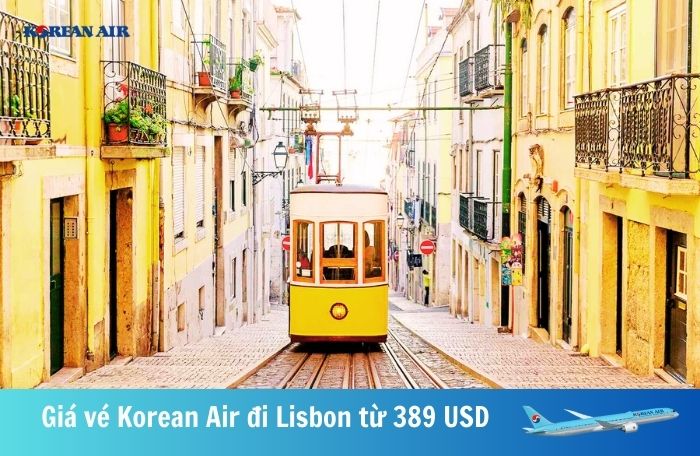 Giá vé đi Lisbon Korean Air