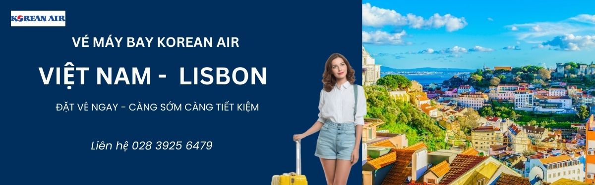 Vé máy bay Korean Air đi Lisbon
