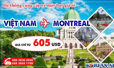 Vé máy bay Korean Air đi Montreal